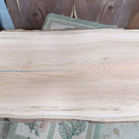Coffee table size red oak slab.   9/15/21