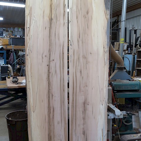 More bookmatch maple slabs.  9/15/21  SOLD