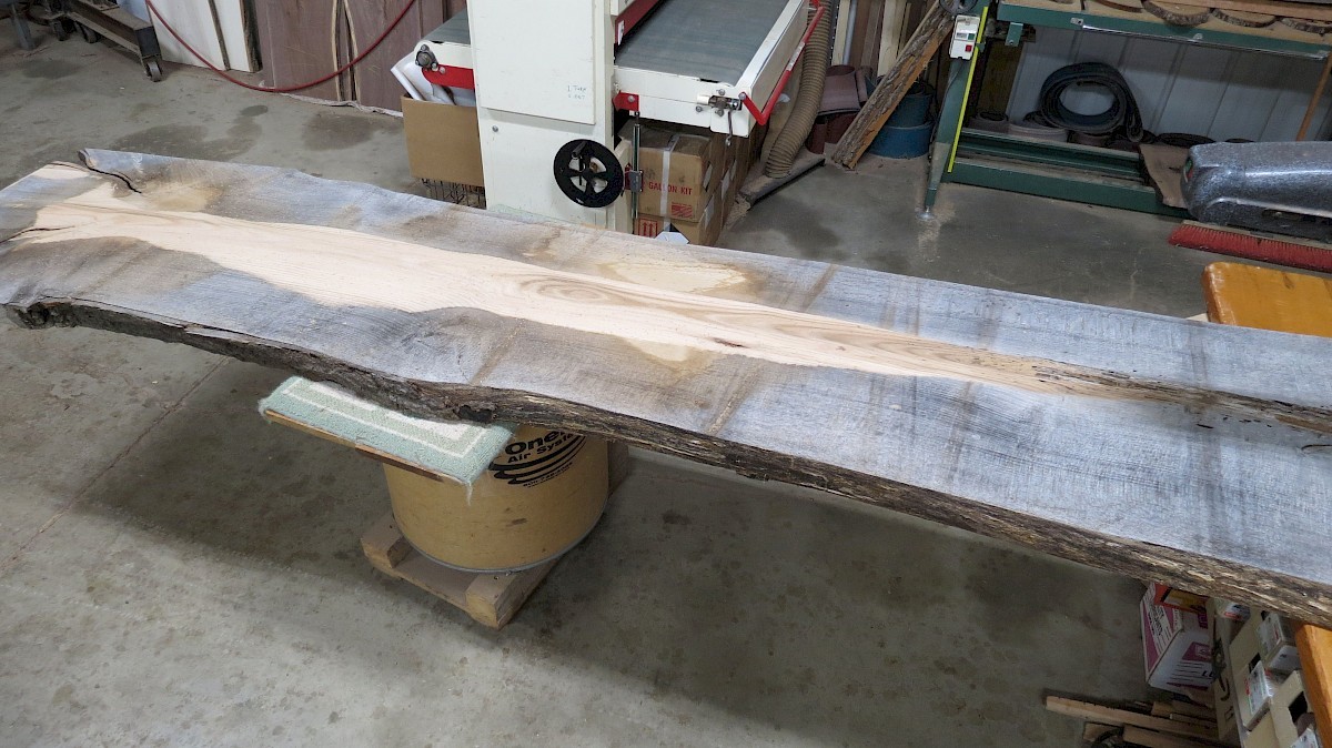 In-house custom sawmilling and wide slab processing at John's Urban Timber